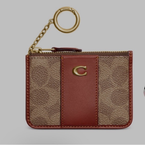 COACH Signature Coated Canvas Skinny Mini ID Wallet - Picture 2 of 9